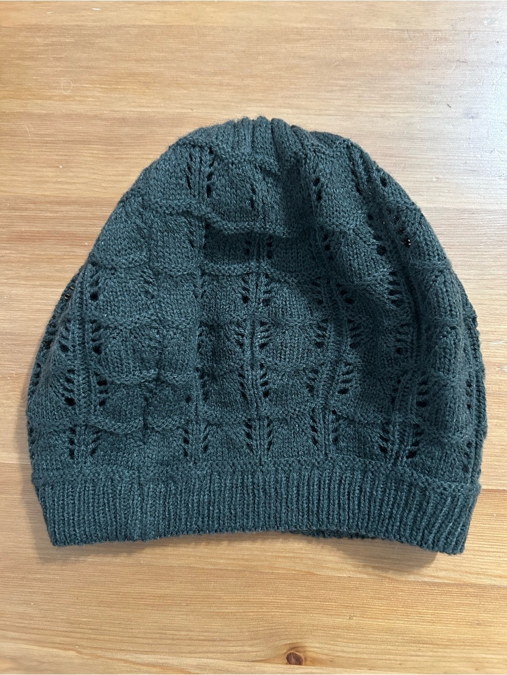 Grey knit beanie